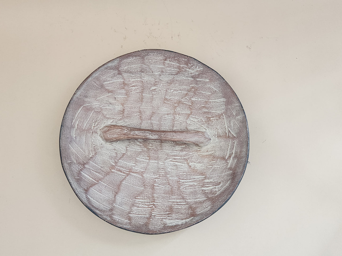 African Carved wood Shield 14"/34cm
