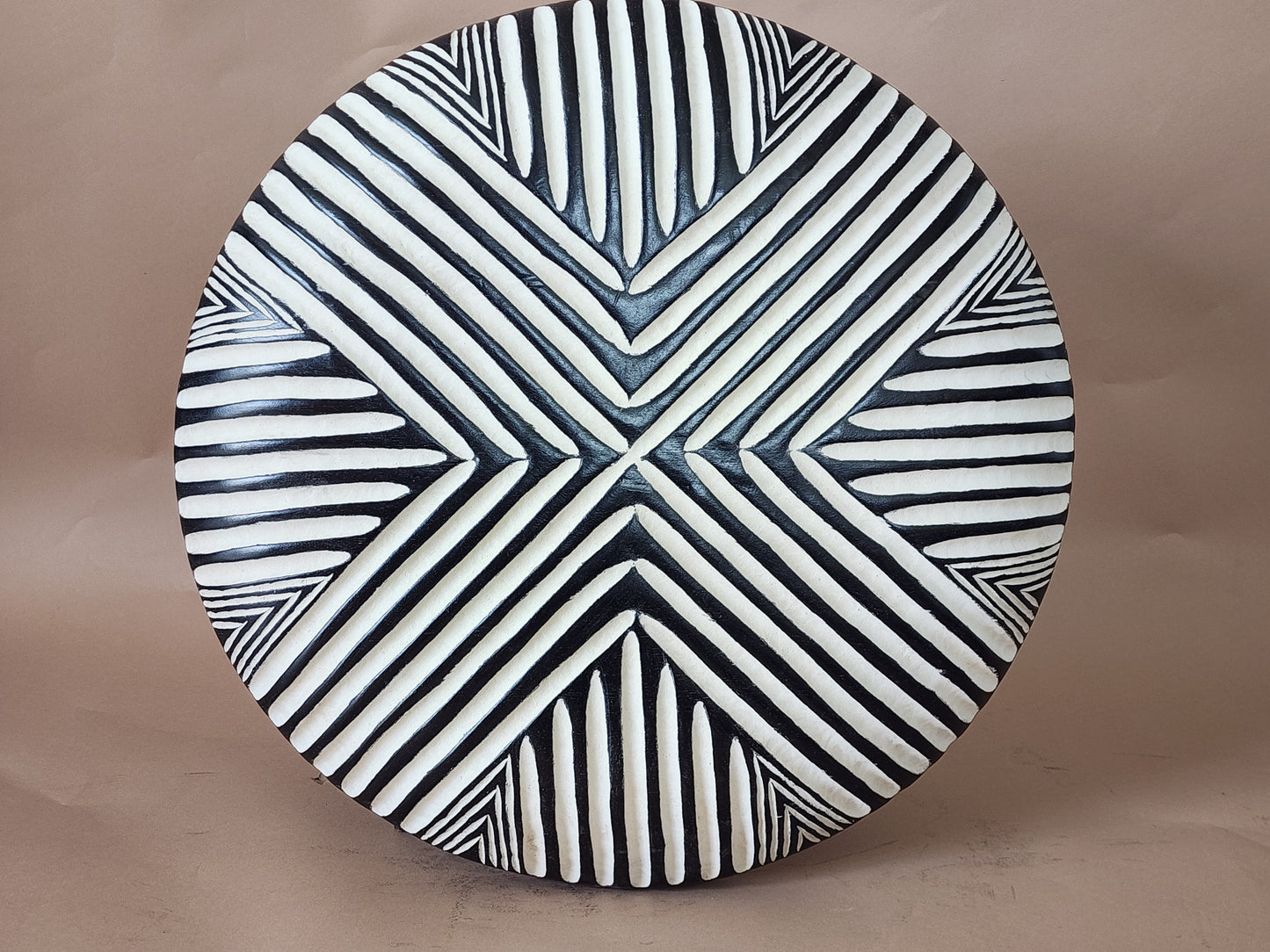 African Carved wood Shield 21"/54cm