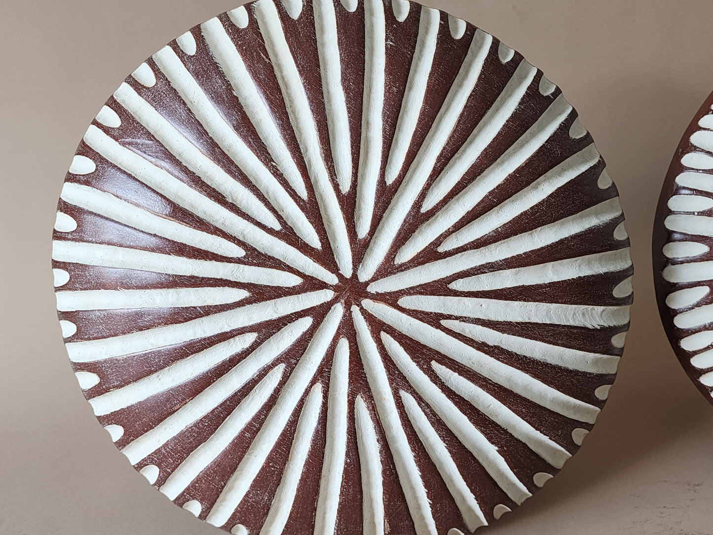 African Carved Wood Shield