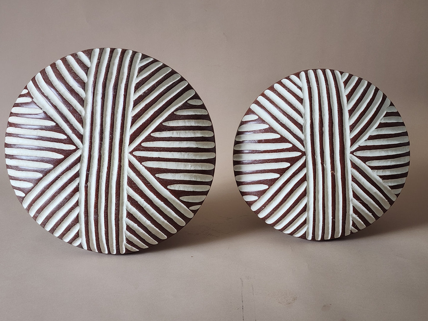 African Carved Wood Shield