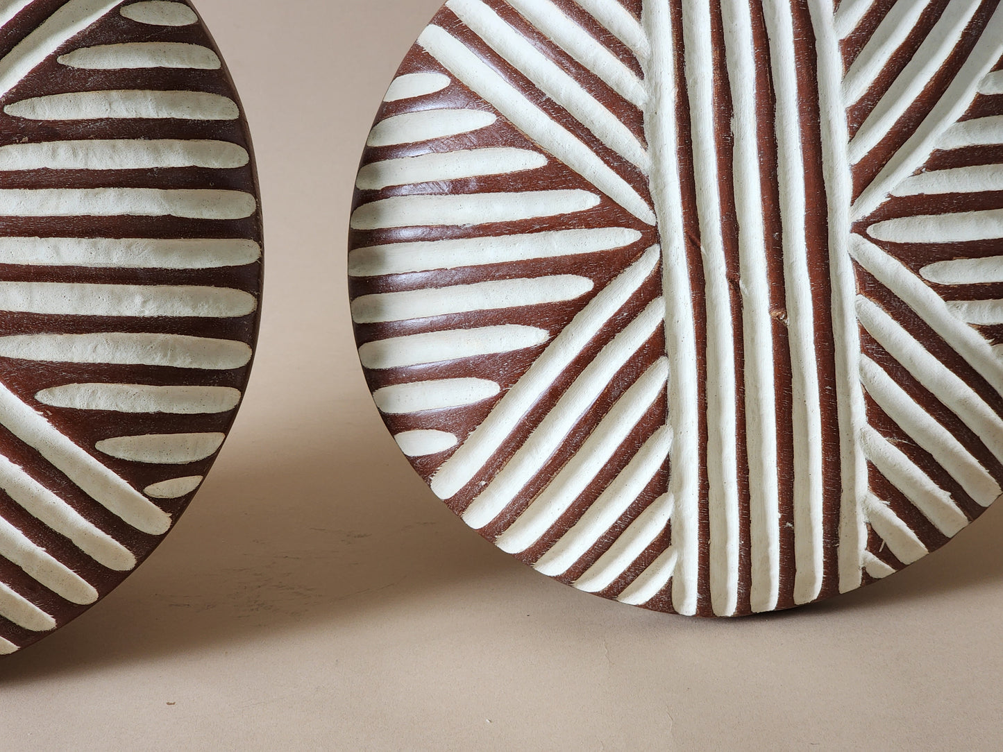 African Carved Wood Shield