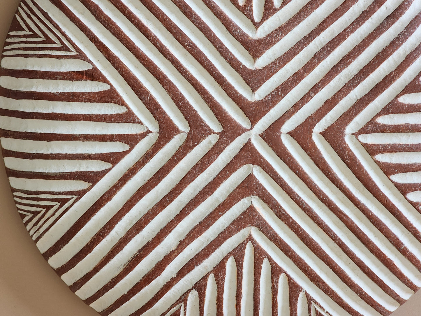 African Carved Wood Shield/Natural Wood Shield 21"/54cm (Copy)