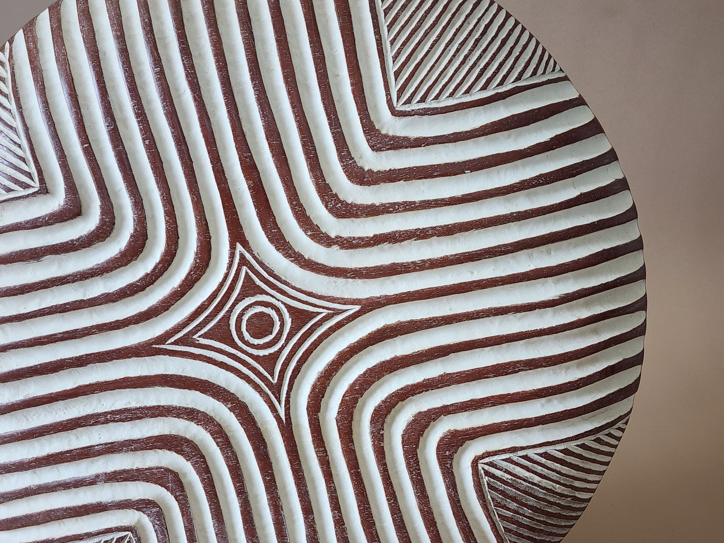 African Carved Wood Shield/Natural Wood Shield 21"/54cm