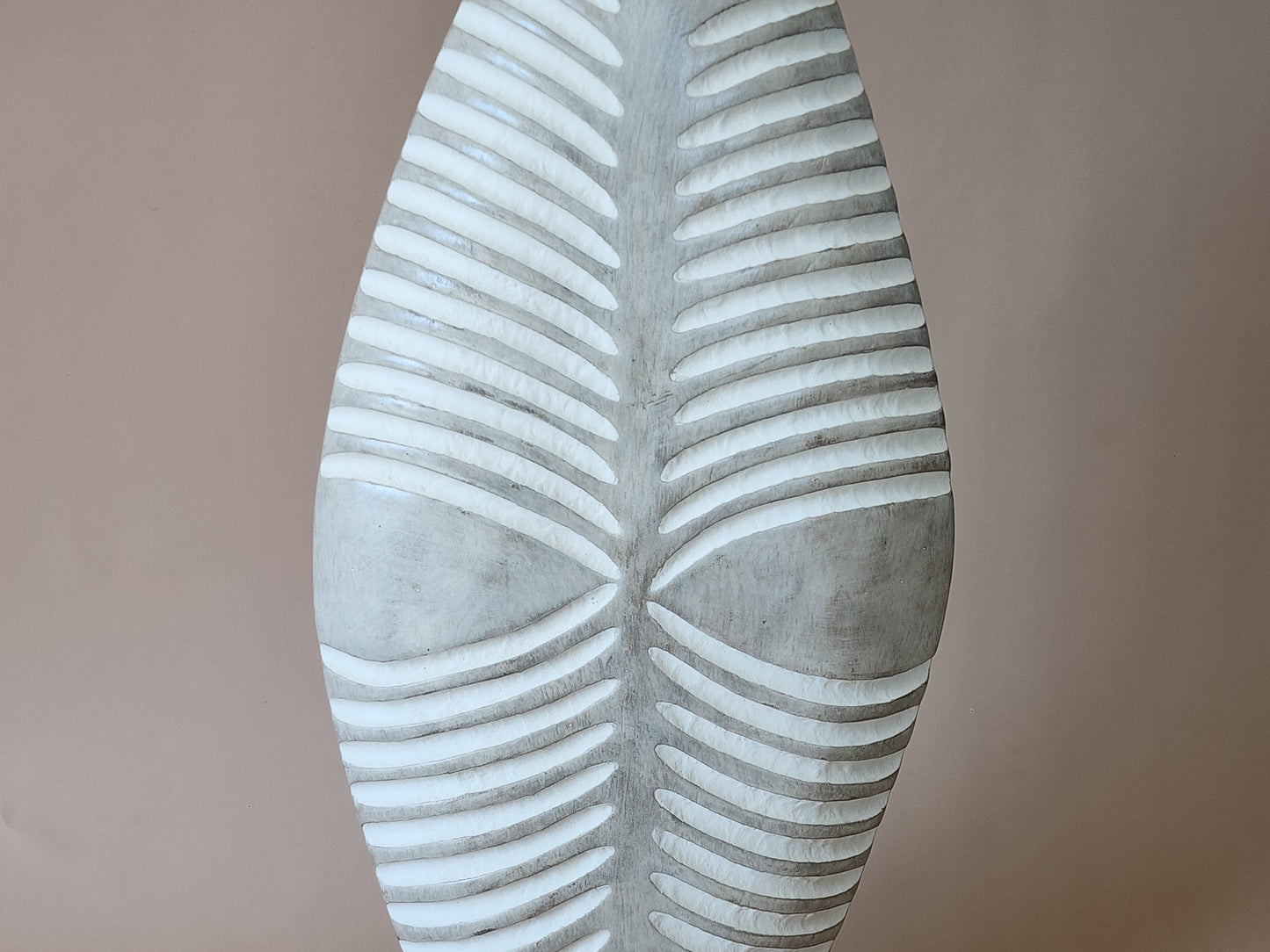 African Carved Wood Shield 27 inches