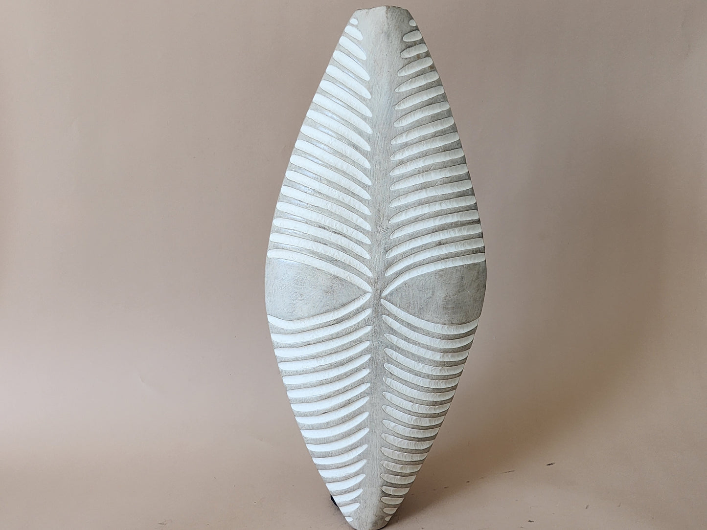 African Carved Wood Shield 27 inches