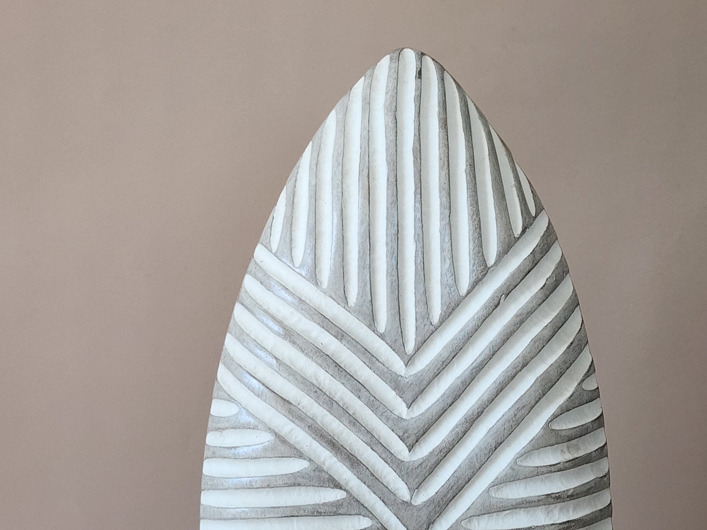 Natural Carved Wood Shield 27 inches
