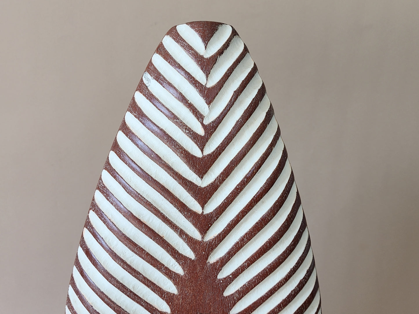African Carved Wood Shield 27 inches/ 70cm
