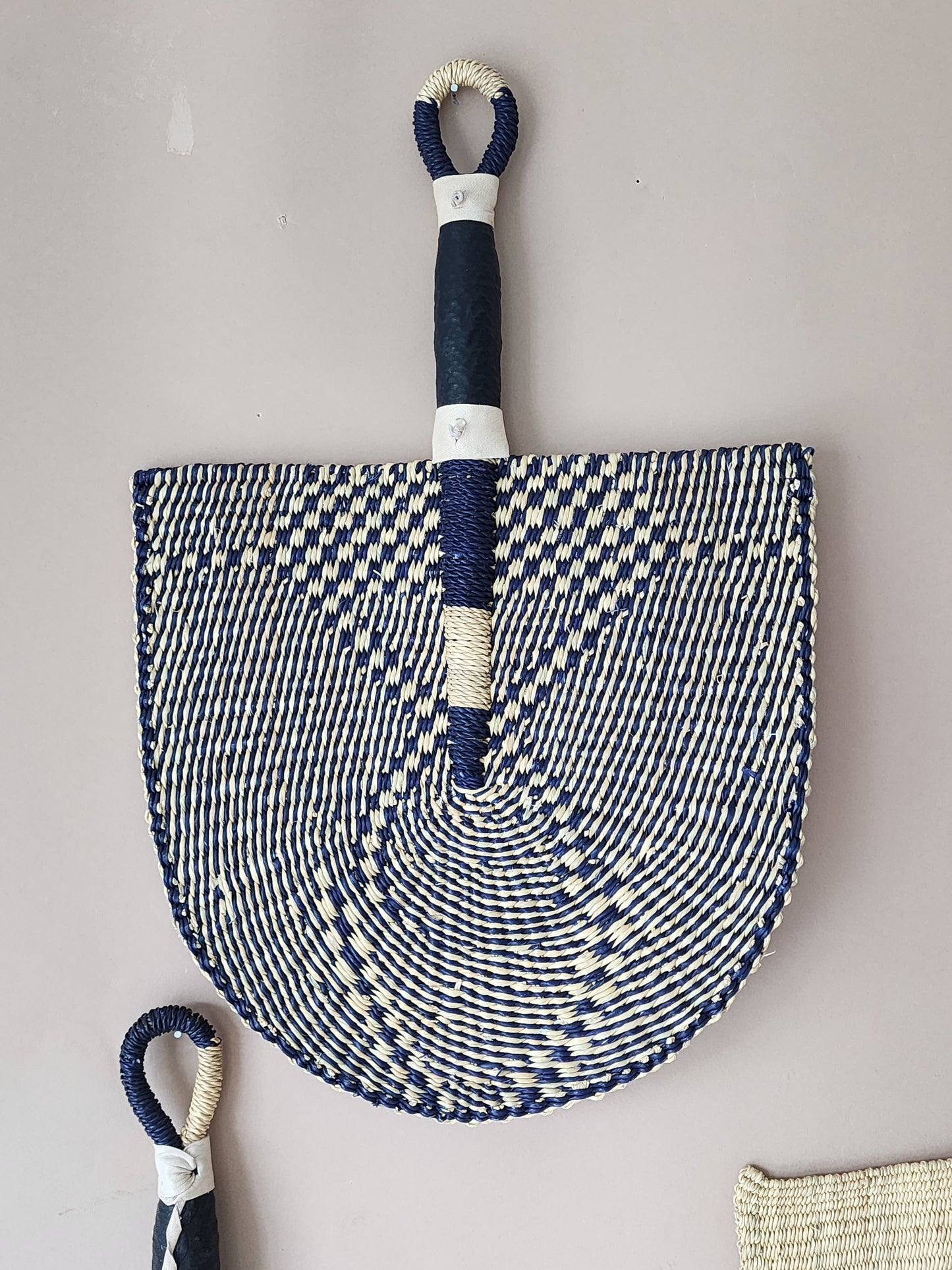 Ghana woven fan/ handmade fan/ wall art fan decoration