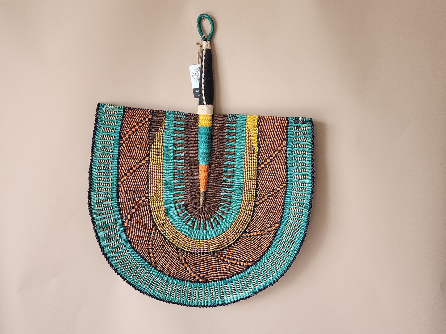Wall hanging fan decor/ Ghana fan decoration/ oversize fan wall decoration