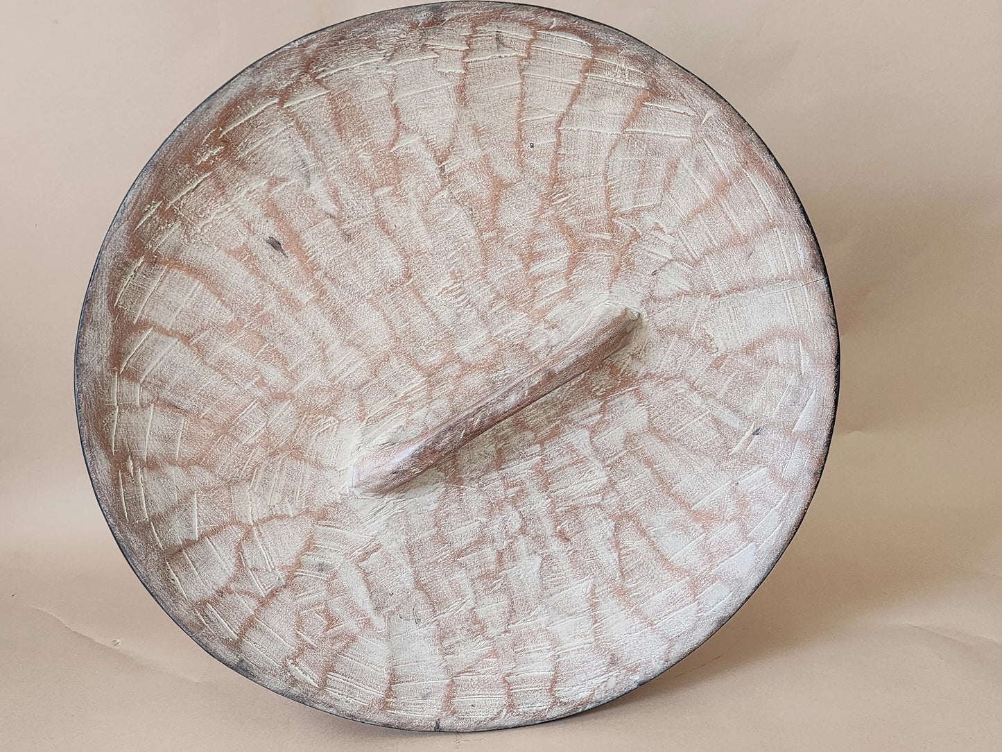 African Carved Wood Shield 25"/64cm