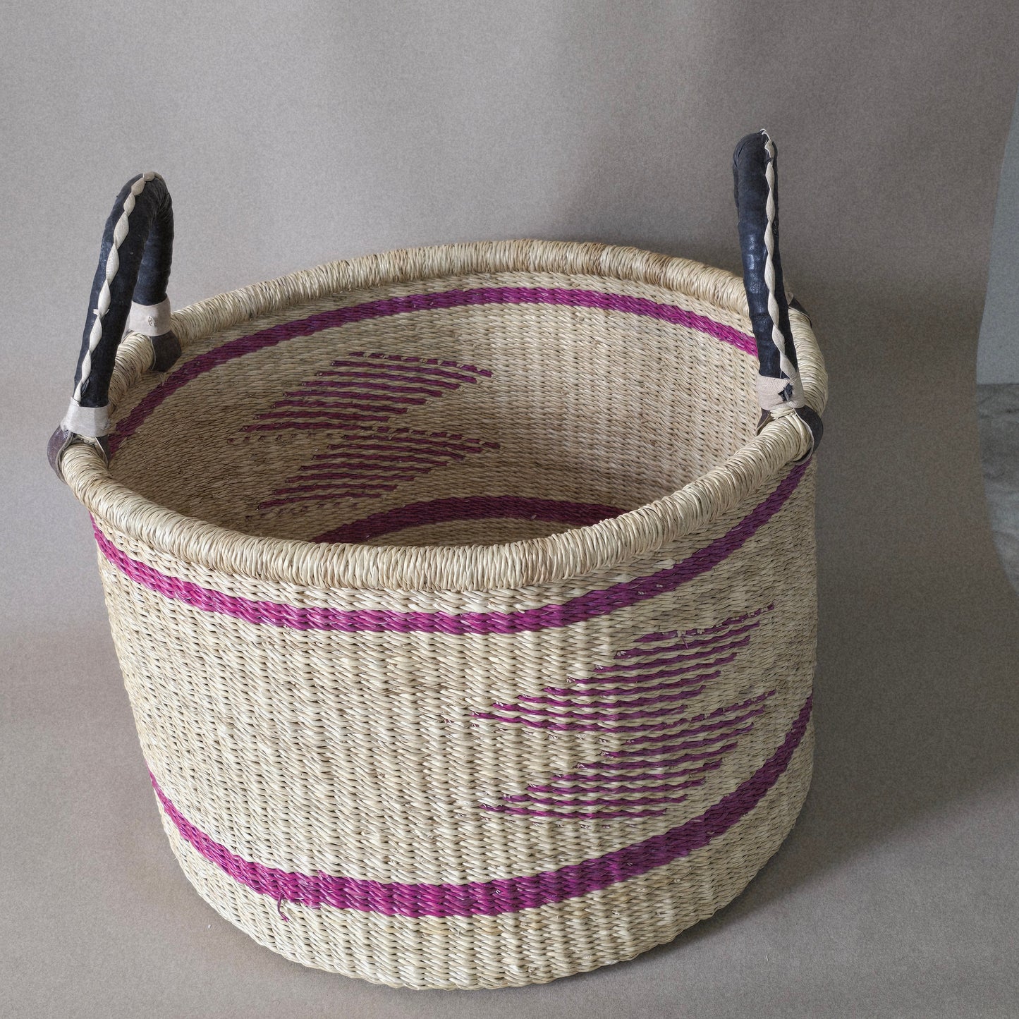 Handmade floor storage basket