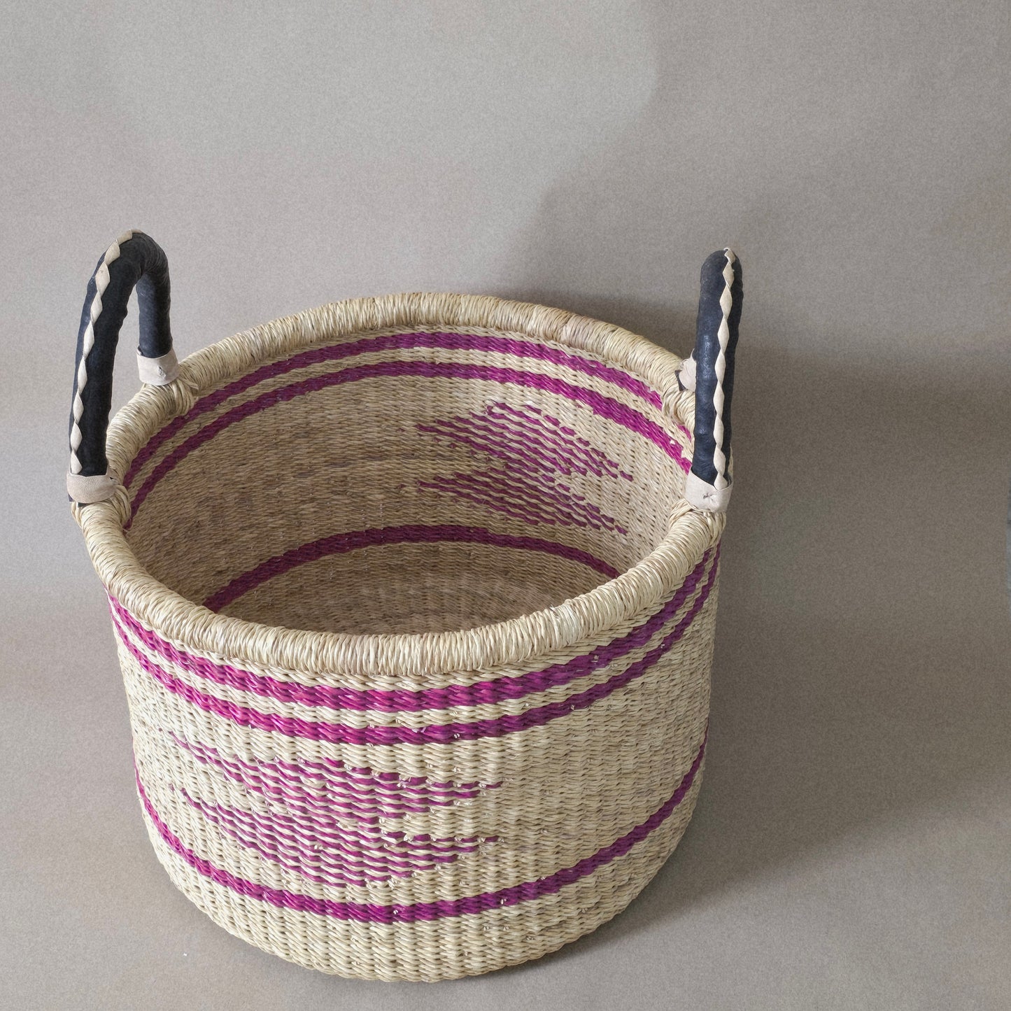 Handmade floor storage basket