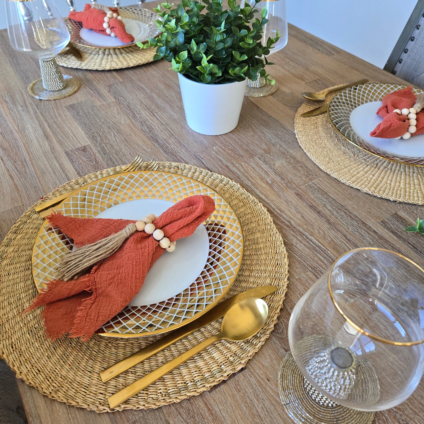 Handmade ghana placemat/ boho table set