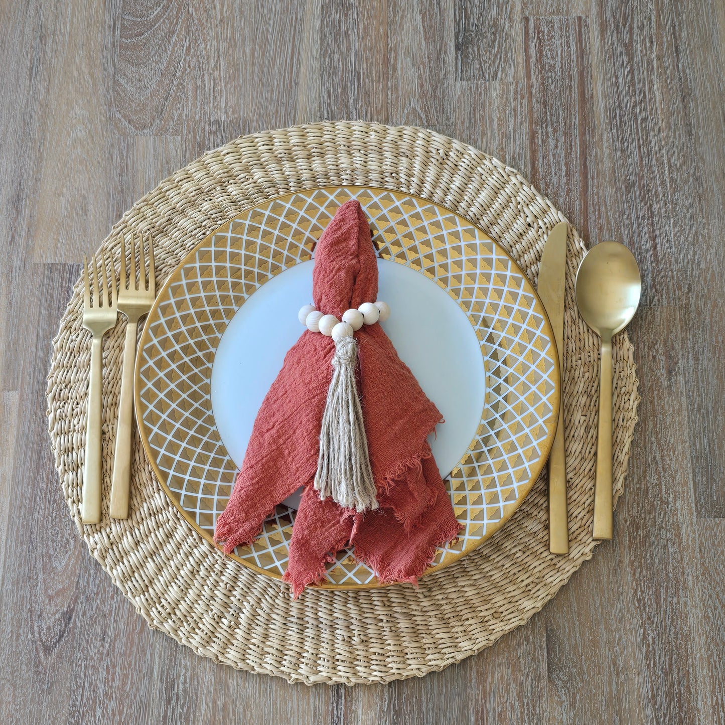 Handmade ghana placemat/ boho table set