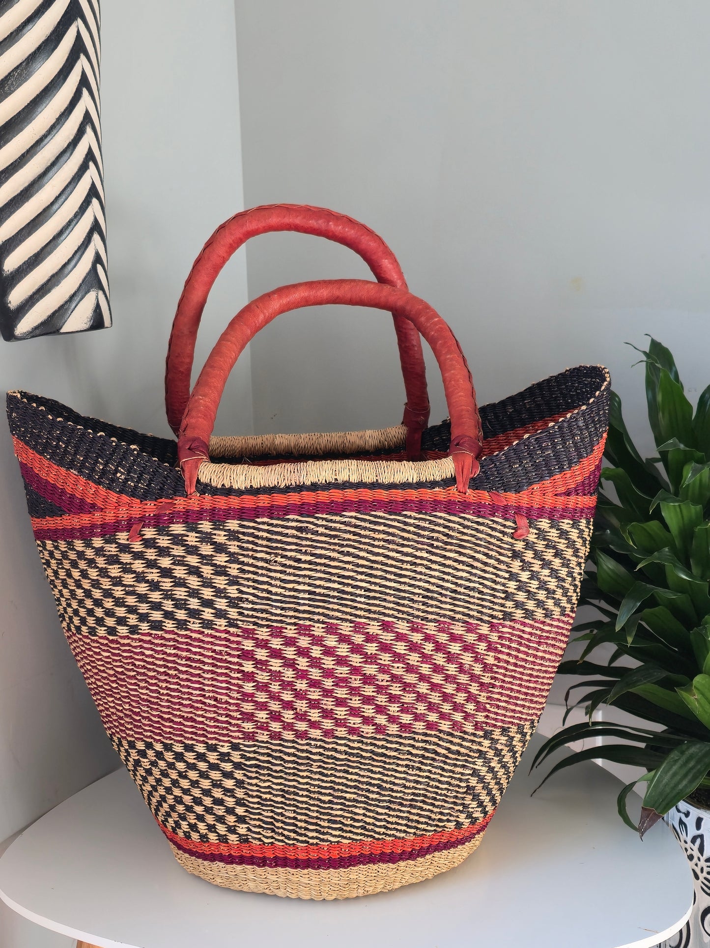 Bolga U shopper basket