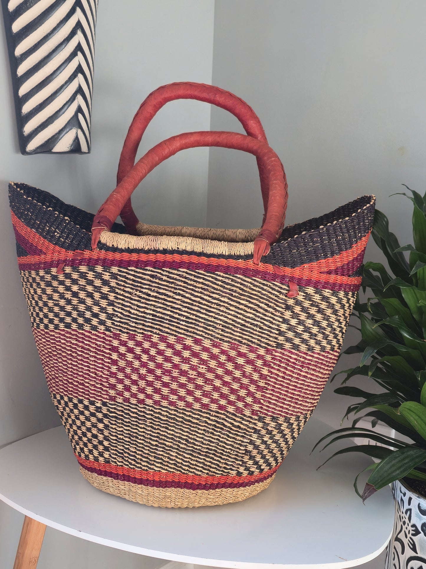 Bolga U shopper basket