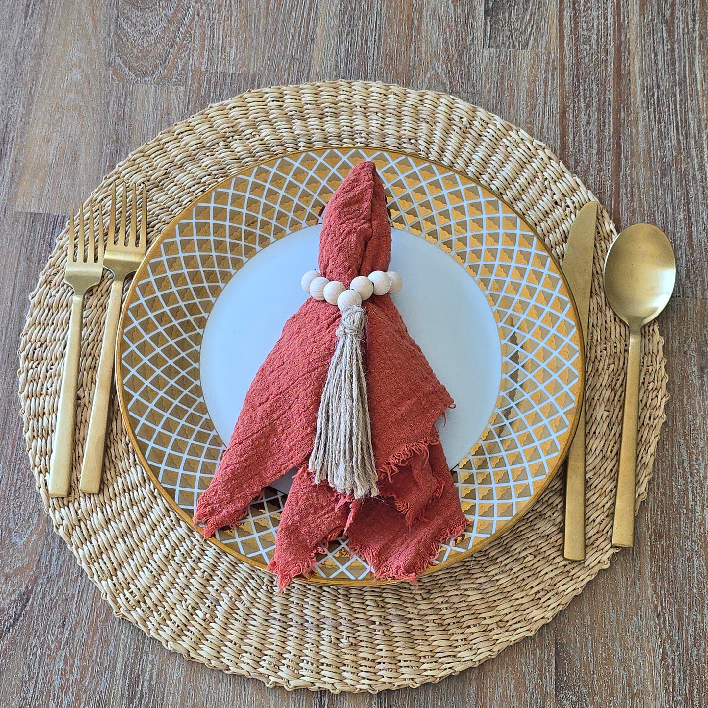 Handmade ghana placemat/ boho table set