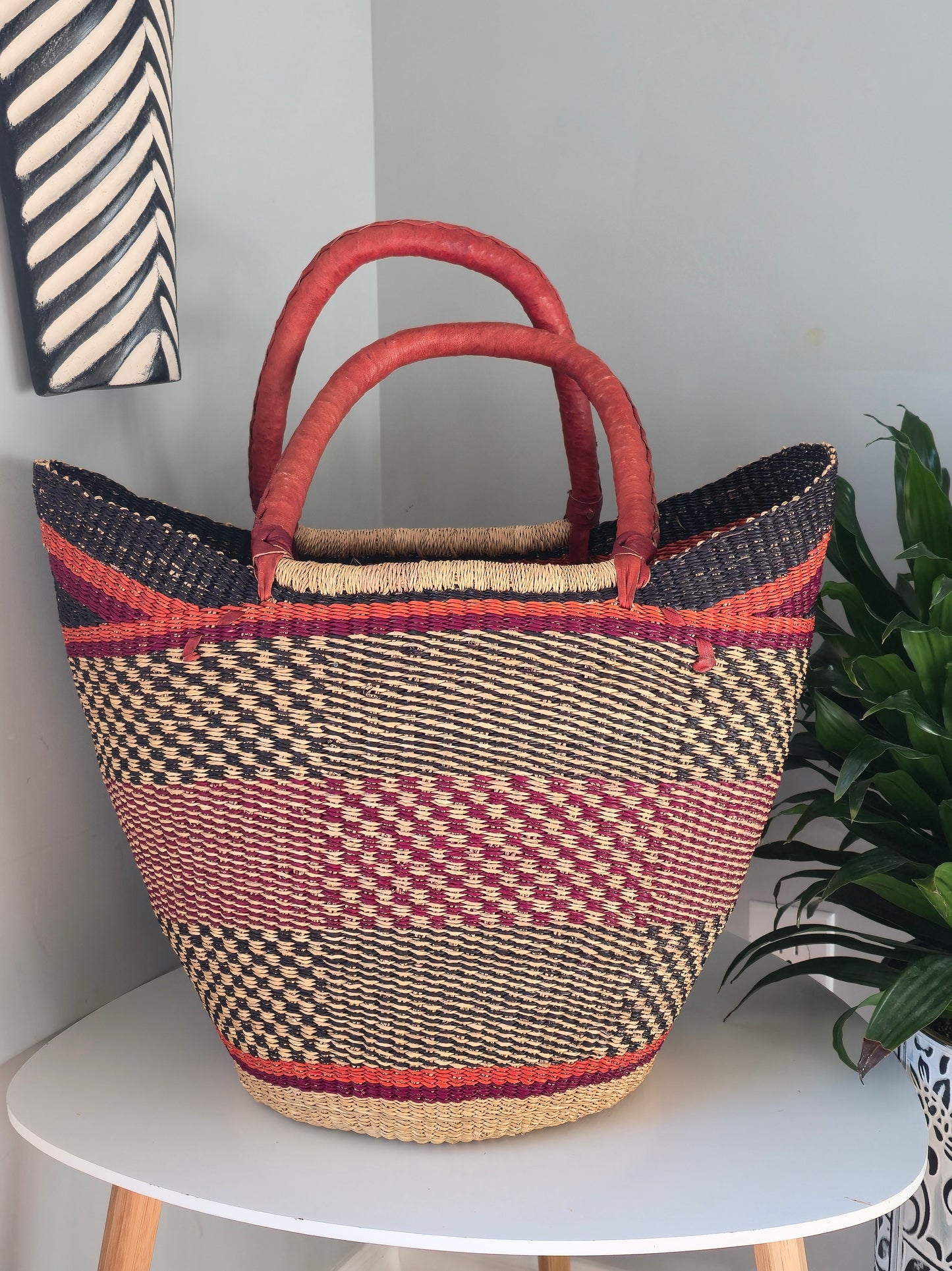 Bolga U shopper basket