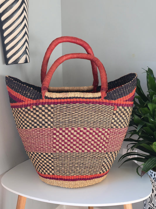 Bolga U shopper basket