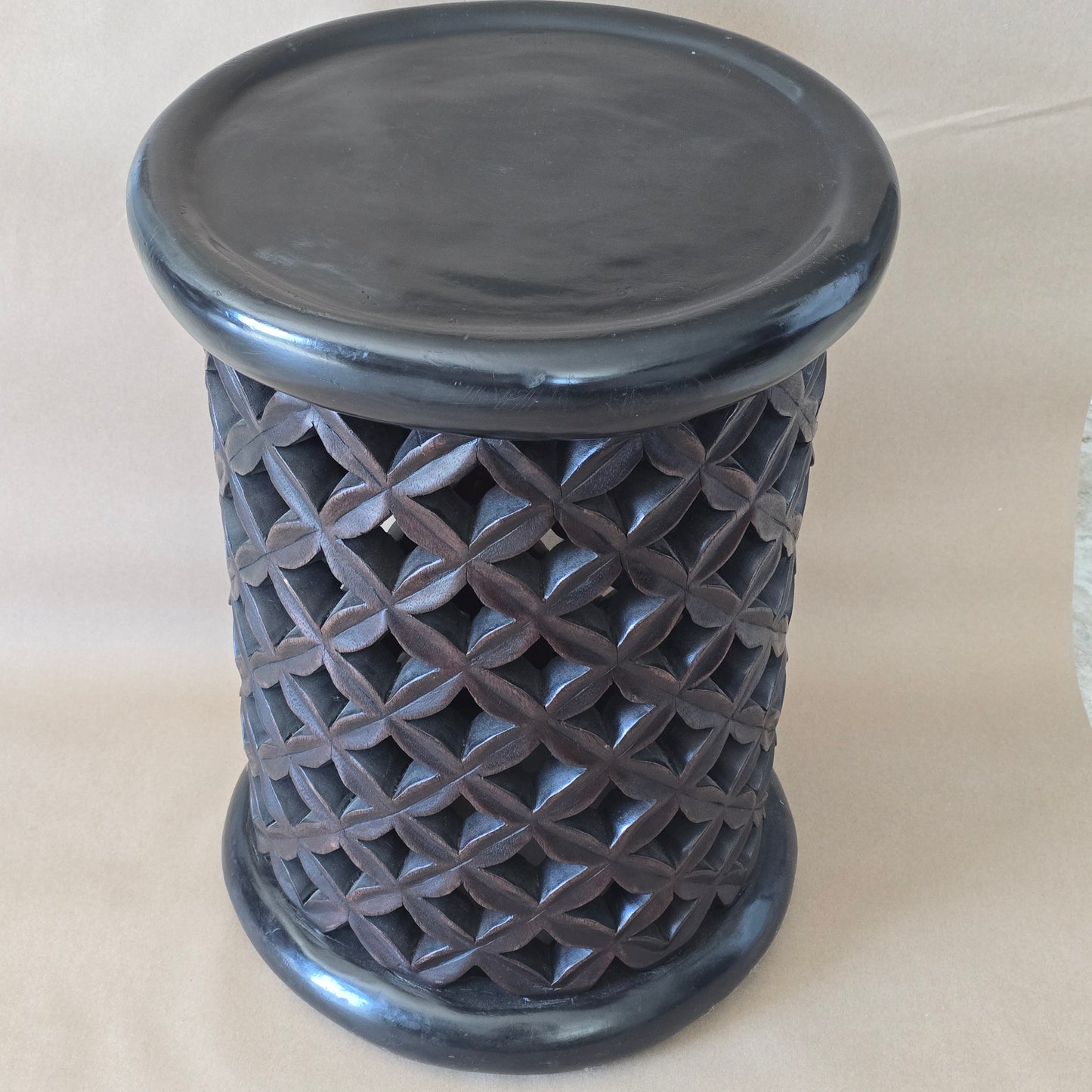 Hand crafted bamileke stool/ decoration table/ side table