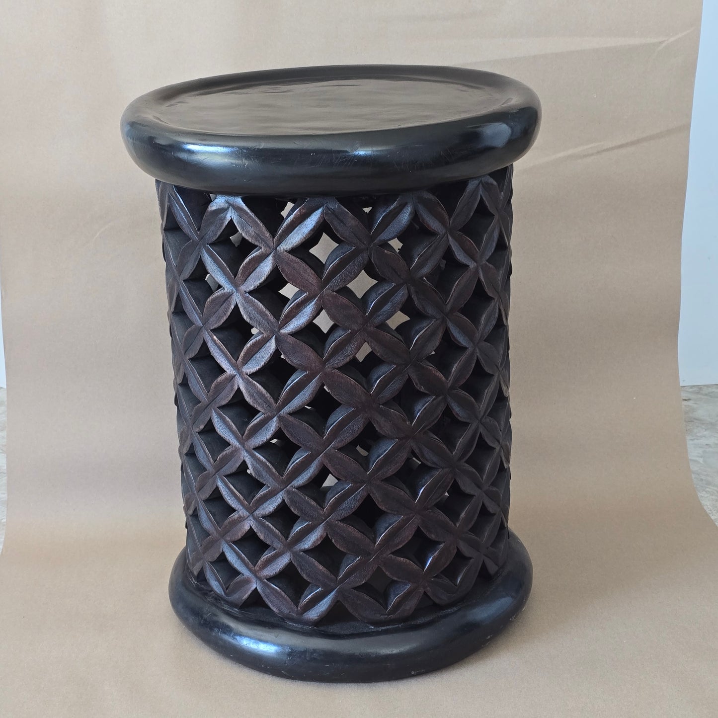 Hand crafted bamileke stool/ decoration table/ side table