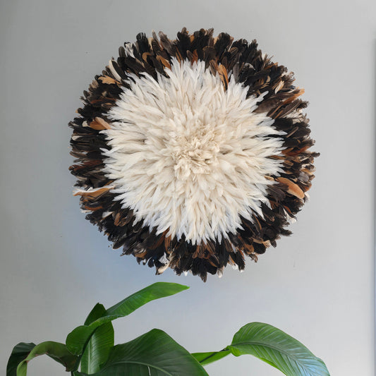 Authentic juju hat natural black &cream 31"