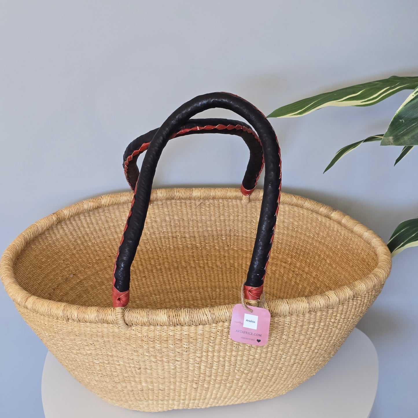 Ghana Bolga Oval shopping basket