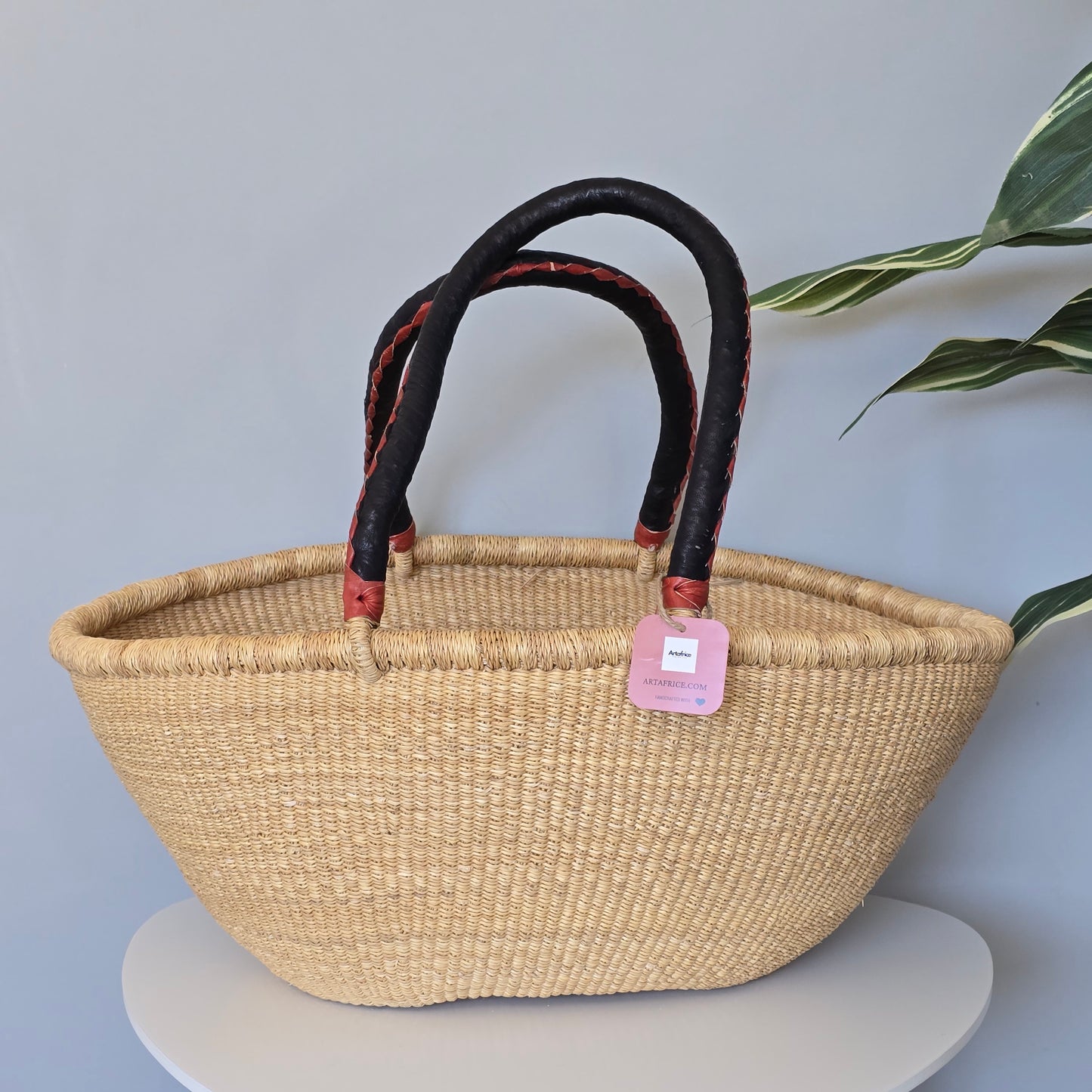 Ghana Bolga Oval shopping basket