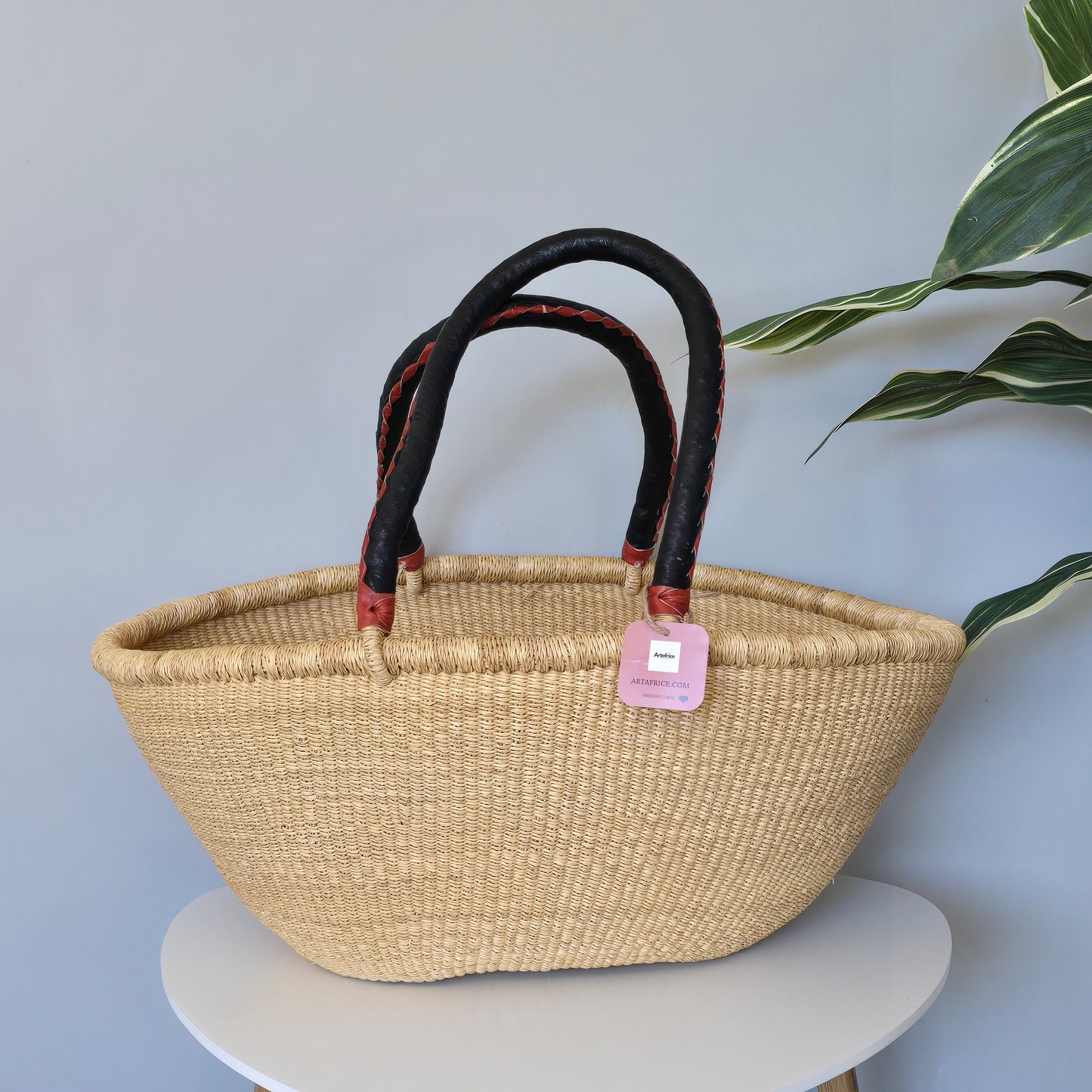 Ghana Bolga Oval shopping basket