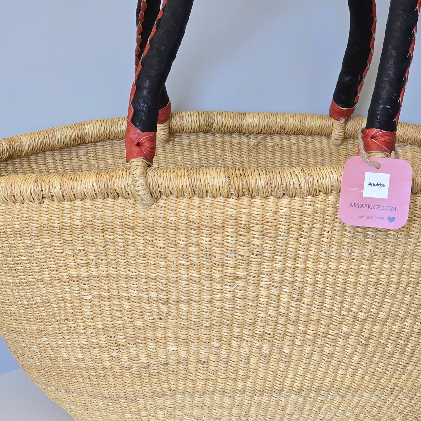 Ghana Bolga Oval shopping basket